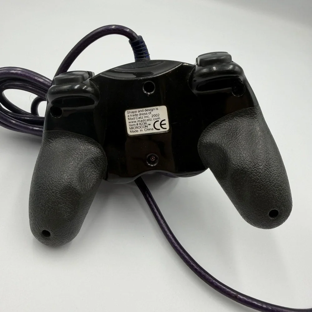 Mad Catz MicroCON Dual Force 2 Pro PS2 Controller Translucent Purple 8236 Wired